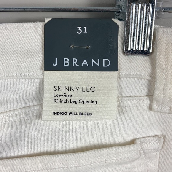 J Brand Low Rise Skinny Leg jeans in Snow size 31 - Picture 11 of 12
